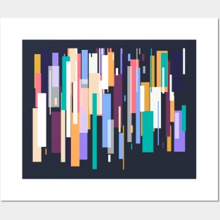 colorful lines Posters and Art